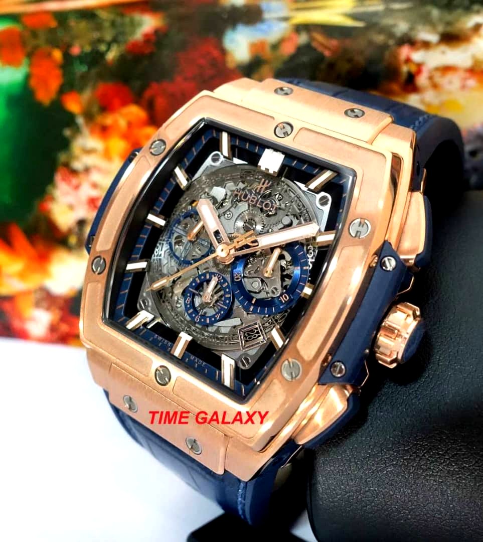 Hublot big bang hot sale gold blue