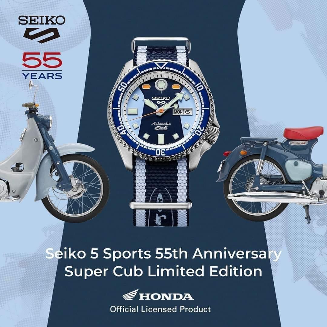 SEIKO 5 Sports Honda Super Cub SRPK37 Limited Edition Time