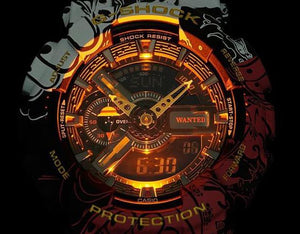 G-shock One Piece GA-110JOP digital analog timepieces with LED light