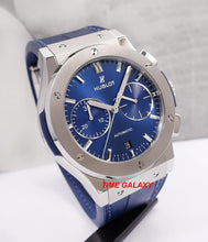 Load image into Gallery viewer, Hublot 521.nx.7170.lr blue dial, stainless steel and sapphire glass materials