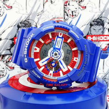 Load image into Gallery viewer, Original Captain America special edition watch model ga-110captain-2pr at Time Galaxy Watch Shop