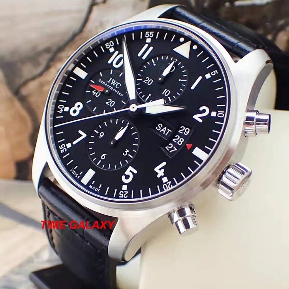 Pre-Owned 100% Genuine IWC Pilot's Chronograph IW377701 Watch