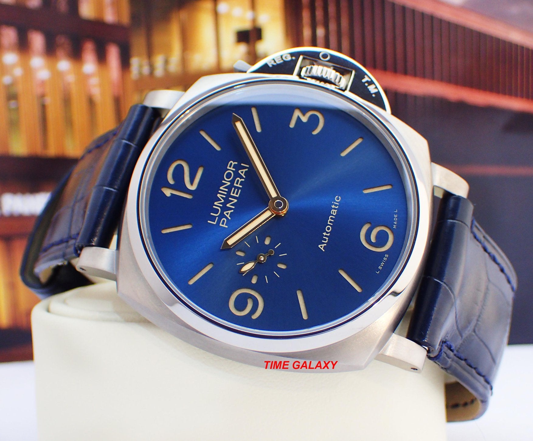 PANERAI Luminor Due 45 3 Days Auto Titanio Blue PAM 729 Time