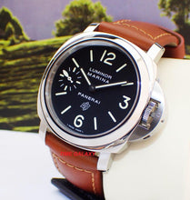 Load image into Gallery viewer, Panerai PAM01005 black dial powered by OP II caliber