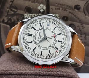Patek Philippe 5212A-001 silver dial stick indexes Dauphine hands