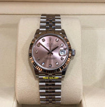 Load image into Gallery viewer, ROLEX Datejust 31 Stainless Steel Fluted Jubilee Pink Diamond 278274