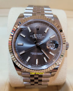 Buy Sell Rolex Datejust 41 White Rolesor Oystersteel Dark Rhodium 126334 at Time Galaxy