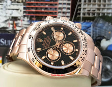 Load image into Gallery viewer, Roles 116505-0002 material Rose Gold black dial