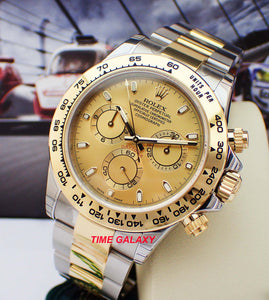 Buy Sell Trade Rolex Daytona Rolesor Yellow Gold Champagne 116503 at Time Galaxy