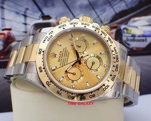 Rolex 116503-0003 made of stainless steel, yellow gold, champagne dial