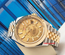 Load image into Gallery viewer, Rolex Sky-Dweller 3269233 Champagne dial fluted bezel