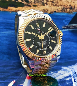 Rolex Sky-Dweller Yellow Rolesor 326933-0005 for sale at Time Galaxy Watch