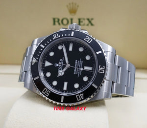 Rolex 124060-0001 black dial with Chromalight display with long-lasting blue luminescence
