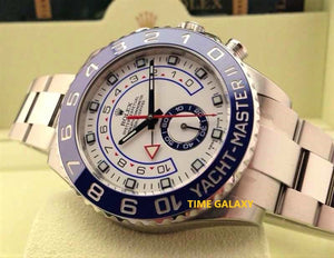 Rolex YM 2 116680-0002 white dial bidirectional rotatable blue bezel