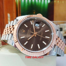 Load image into Gallery viewer, Rolex 126331-0002 features brown dial, jubilee bracelet