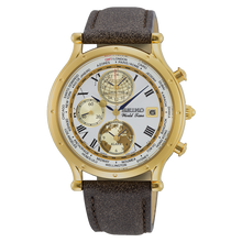 Load image into Gallery viewer, Authentic SEIKO Age of Discovery 30th Anniversary World Time Alarm Gold SPL060P1 Watch Limited Edition