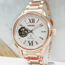 Load image into Gallery viewer, Seiko Lukia Open Heart Ladies Automatic Rose gold Bracelet SSA794J1