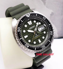Load image into Gallery viewer, Seiko SRPE05K1 military green dial day date display