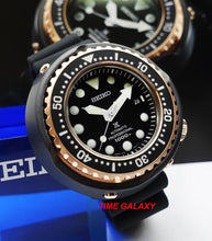 Load image into Gallery viewer, Seiko SLA042J1 features black dial, Lumibrite on hands, indexes and bezel