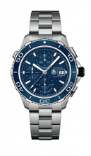 Load image into Gallery viewer, Authentic Tag Heuer Aquaracer 500M Calibre 16 43 Stainless Steel Blue Bracelet CAK2112.BA0833 watch
