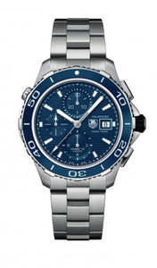 Authentic Tag Heuer Aquaracer 500M Calibre 16 43 Stainless Steel Blue Bracelet CAK2112.BA0833 watch