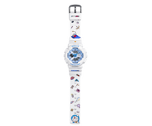 Load image into Gallery viewer, Doraemon watch embossed with cartoon style and logo on strap