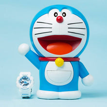 Load image into Gallery viewer, Authentic Baby-G x Doraemon watch comes with 18x23 centimeter Doraemon figure