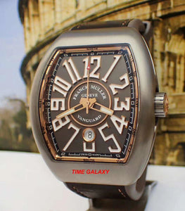 Authentic Franck Muller Vanguard Titanium Gold Line V45SCDTTTBR.5N watch
