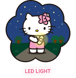 Hello kitty watch support night mode with LED light function