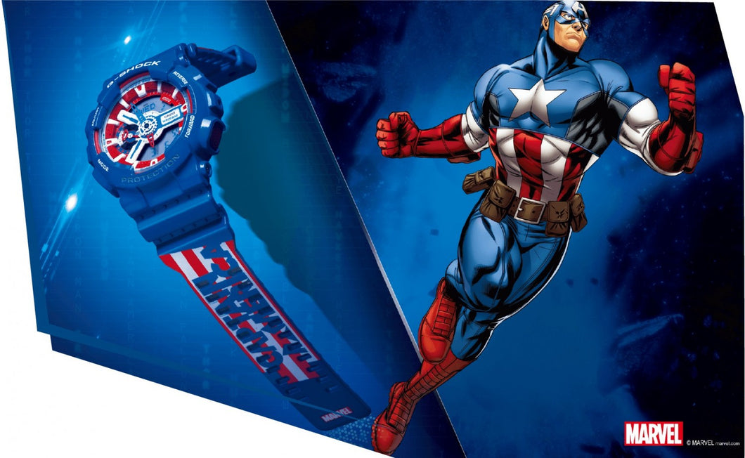 Casio G-shock special collaboration Marvel the Avenger Captain America limited edition wrist watch