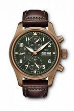 Load image into Gallery viewer, Authentic IWC Pilot&#39;s Watch Spitfire Chronograph Spitfire Bronze Green IW387902
