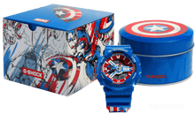 Load image into Gallery viewer, Brand new authentic The Avengers Endgame Captain America watch comes in full package with shield design box