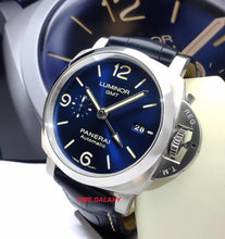 Load image into Gallery viewer, Panerai Luminor 1950 3 Days GMT Automatic Acciaio Blue PAM 1033