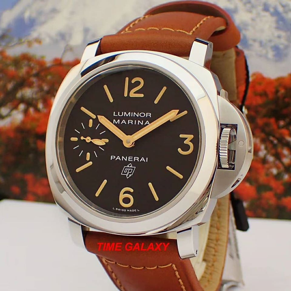 Pre Owned Panerai Luminor Marina Logo Tropical PAM632 Time