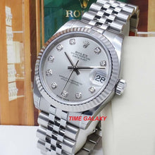 Load image into Gallery viewer, Buy Sell Rolex Datejust 31 Silver Diamond at Time Galaxy Watch