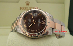 Rolex 178341-0010 made of Rose gold, Stainless steel, Gem-set bezel