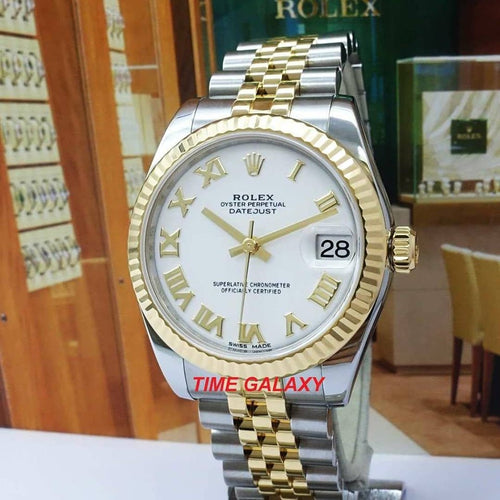 Pre-Owned 100% Rolex Datejust Rolesor Yellow Gold Automatic Watch