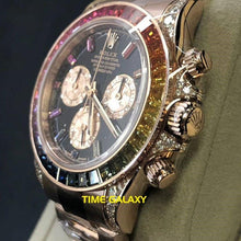 Load image into Gallery viewer, Rolex 116595RBOW rainbow features black dial, gem-set bezel, 4130 calibre
