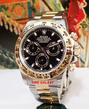 Load image into Gallery viewer, Rolex Cosmograph Daytona Oystersteel Yellow Gold Black 116503-0004 Watch