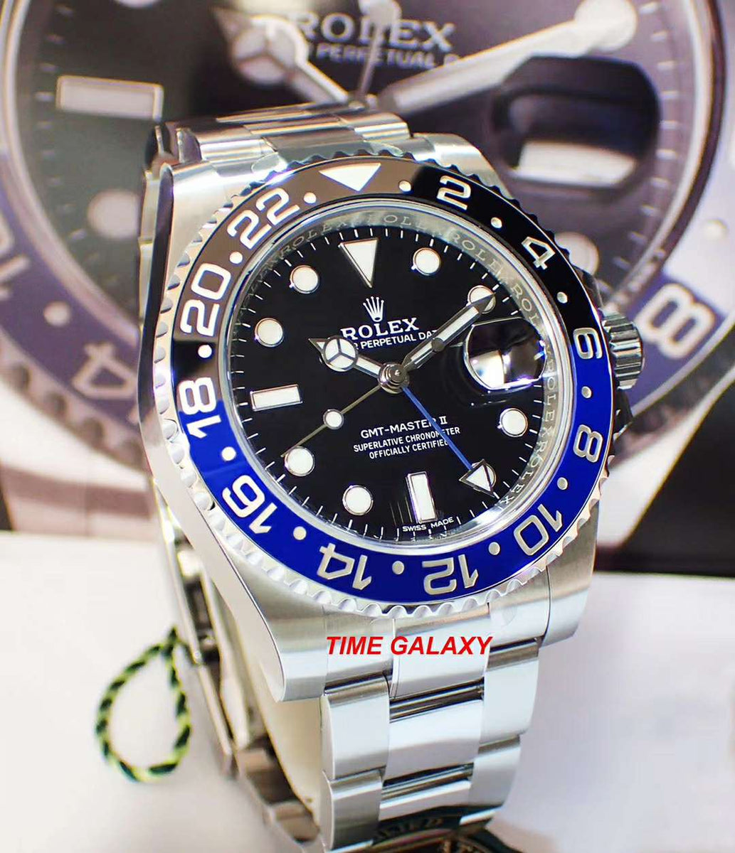 Pre-Owned ROLEX GMT-Master II Batman 116710BLNR | Time Galaxy – Time ...