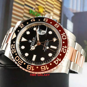 Rolex 126711chnr-0002 features black dial, brown black bezel