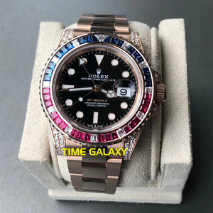 Buy Sell Rolex GMT-Master II Rose Gold Diamond 126755SARU at Time Galaxy Malaysia