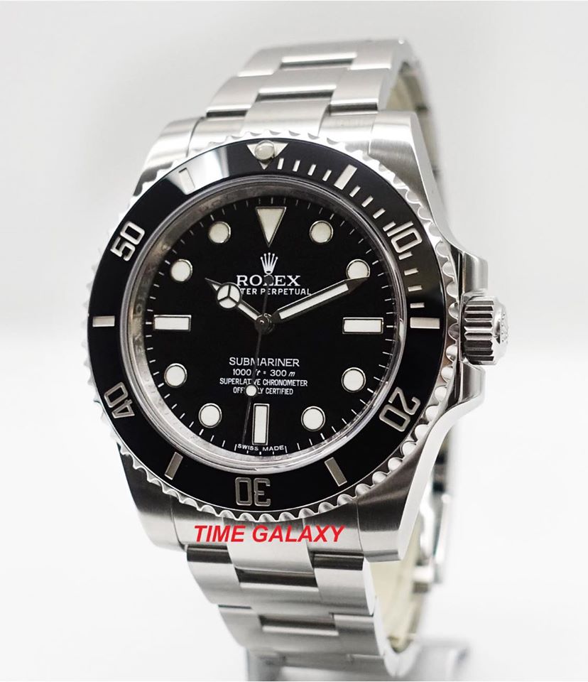 Buy Sell Pre-owned Used Rolex Submariner Black No Date 114060M Automatic Watch at Time Galaxy Malaysia