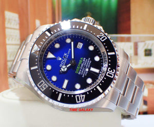 Rolex 126660-0002 feature D-Blue dial, a two colour gradient dial from brilliant blue to bottomless black