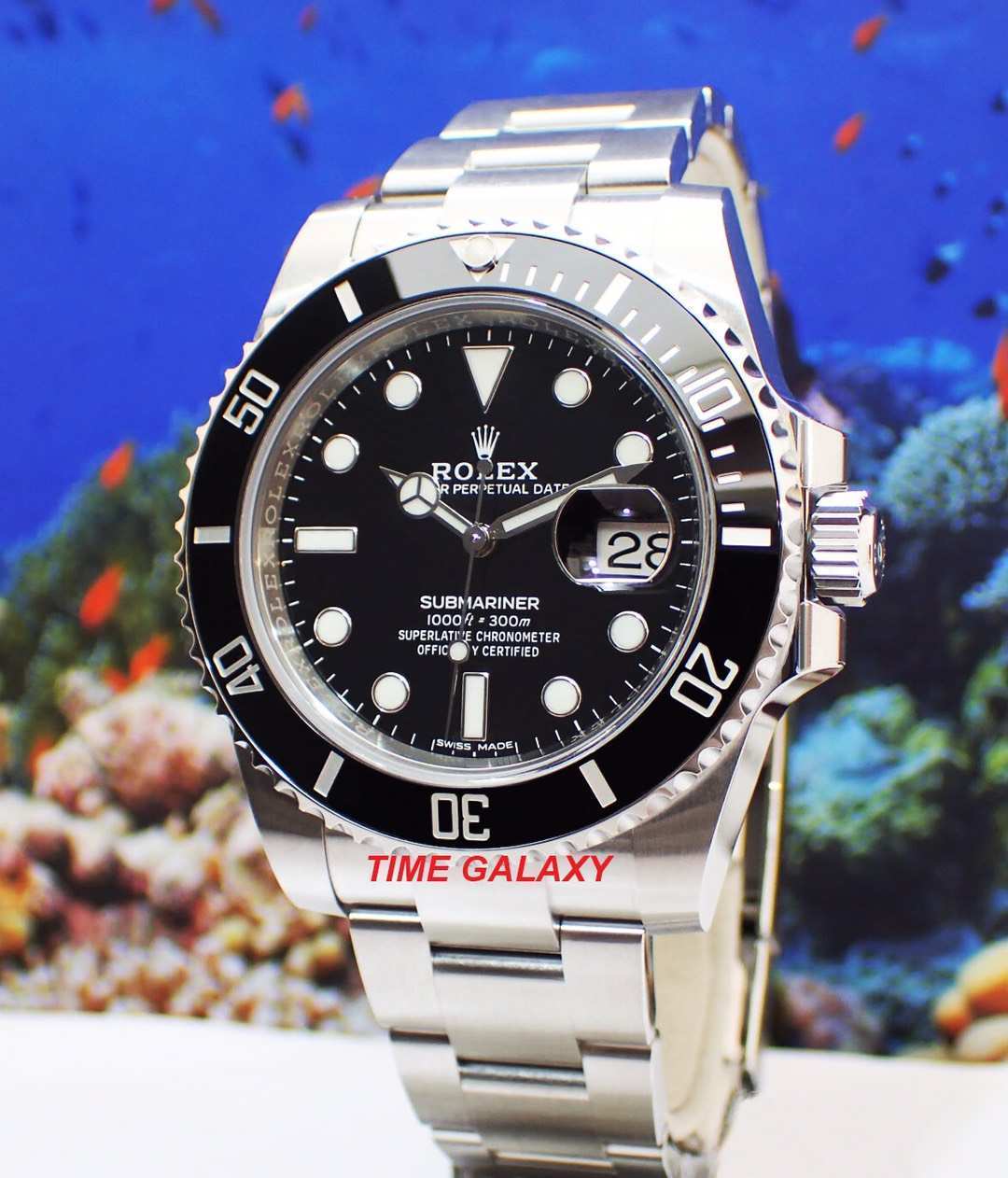 ROLEX Submariner Date Oystersteel Black Cerachrom 116610LN Time