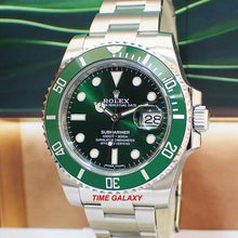 Load image into Gallery viewer, Rolex Submariner Date Oystersteel Cerachrom Green Hulk 116610LV-0002 Watch