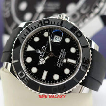 Load image into Gallery viewer, Rolex 226659-0002 features black dial, stick and dot indexes, Mercedes hand