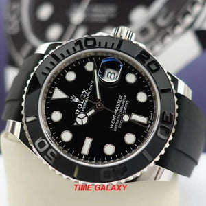 Rolex 226659-0002 features black dial, stick and dot indexes, Mercedes hand