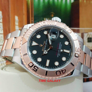 Rolex 116621-0002 made of Rose Gold, stainless steel, black dial, 3135 caliber