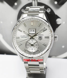 Tag Heuer WAR5011.BA0723 powered by Calibre 8 COSC, features silver colour dial